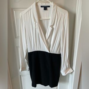 French Connection Tuxedo Romper